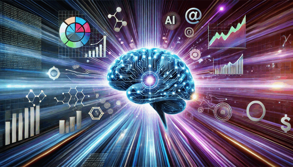 Dekorationsbild, dass eine KI Hirn zeigen soll