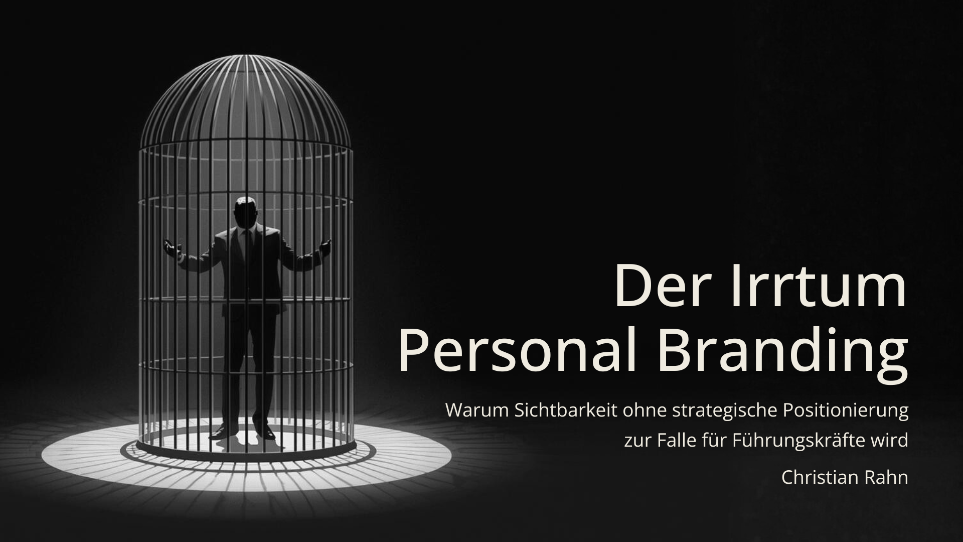eBook, white paper Der Irrtum Personal Branding - Warum Sichtbarkeit für Führungskräfte nicht ausreicht, sondern sie strategische Positionierung erreichen müssen Autor: Christian Rahn